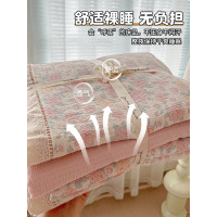 2025新款床上四件套純棉全棉花邊被套床單被罩宿捨三件套床品冬季