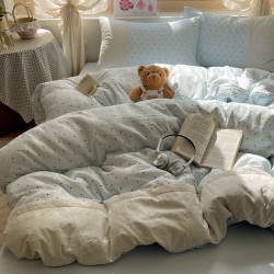 簡約床上四件套2026新款非純棉全棉被套學生宿捨床單人床品三件套