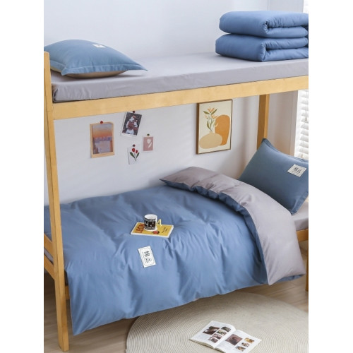 學生寢室宿捨全棉三件套純棉上下鋪初高中生被套床單床包款單人床