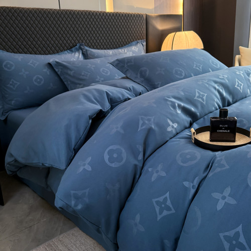 2026新款輕奢高級感純棉四件套歐式磨毛壓花純棉被套臥室床單床包