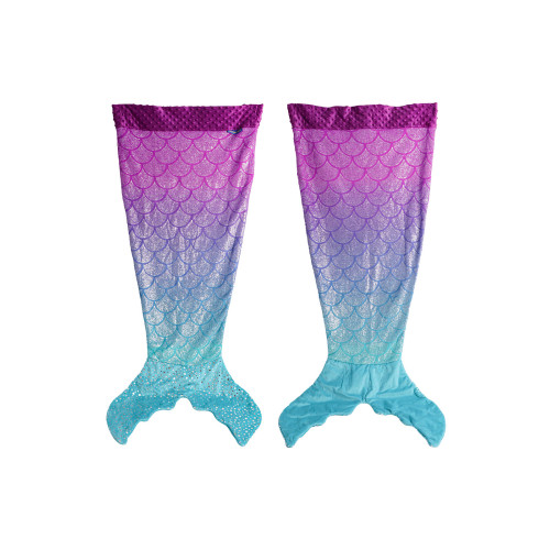 出口級兒童公主裙睡袋卡通美人魚尾巴毯子幼兒保暖可穿創意親子裝