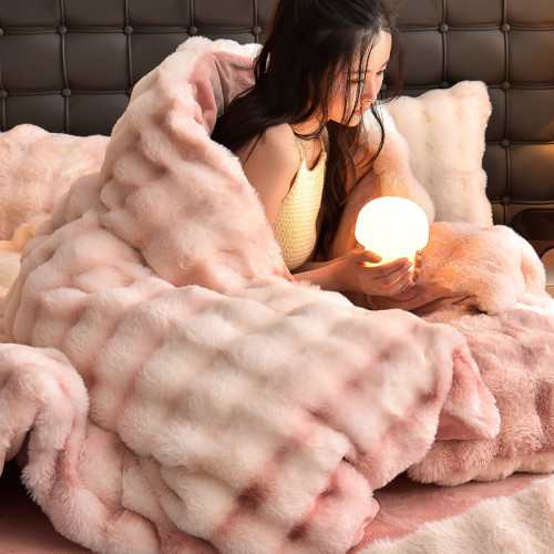 2025新款仿兔毛絨保暖四件套冬季加厚牛奶絨床單被套加絨床罩被罩 2025新款仿兔毛絨保暖四件套冬季加厚牛奶絨床單被套加絨床罩被罩