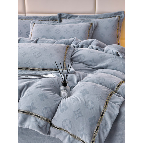 冬季澳洲輕奢高級感牛奶絨四件套被罩雙面絨加厚保暖珊瑚絨床單式