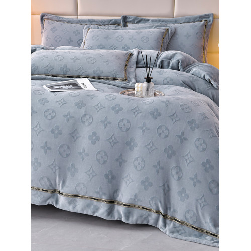 冬季澳洲輕奢高級感牛奶絨四件套被罩雙面絨加厚保暖珊瑚絨床單式