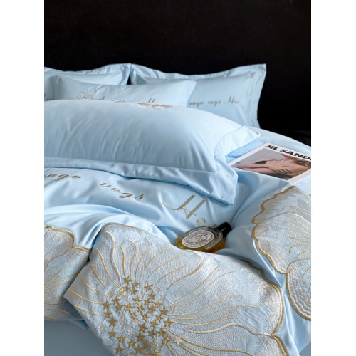 小紅書裸睡公主風刺綉純棉全棉四件套床上少女心被套四季防滑床罩