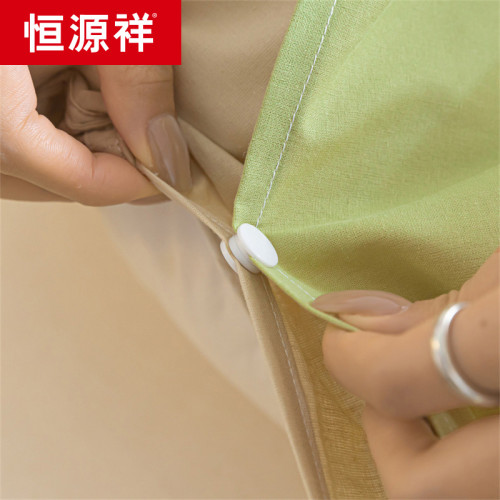 恒源祥全棉色織水洗棉純色雙拼睡袋純棉酒店隔髒成人旅行睡袋840