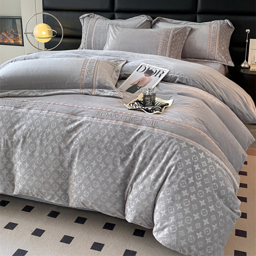 2025出口澳洲加厚牛奶絨四件套輕奢高級感珊瑚絨床單式被罩雙面絨