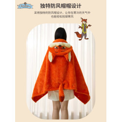 zoobies迪士尼瘋狂動物城周邊尼克硃迪披肩鬥篷披風毛毯子午睡毯