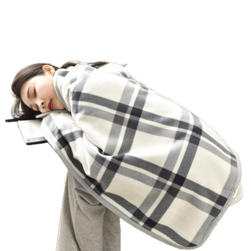 鬥篷式小毯子工位午睡辦公室暖身披肩毯毛毯蓋腿午休兩用沙發蓋毯