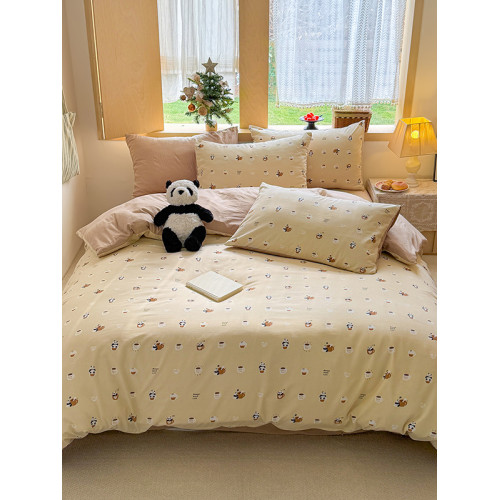 2026新款ins公主風四件套雲朵棉少女心床單雙人被套宿捨三件套3