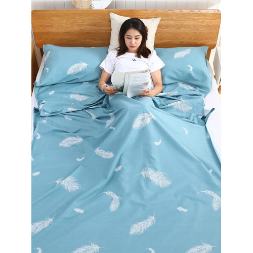 富歌娜可攜式睡袋旅行出差酒店防髒床單雙人旅行神器全棉斜紋賓館