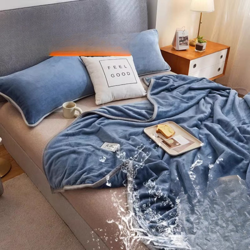 秋冬季加厚牛奶絨床單單件珊瑚加絨學生宿捨單人法蘭絨毛毯被單