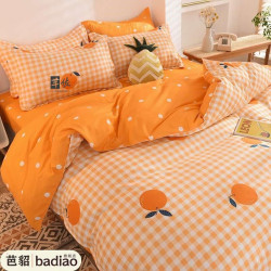 少女心被套床上用品簡約四件套公主風單雙人學生宿捨床單三件套