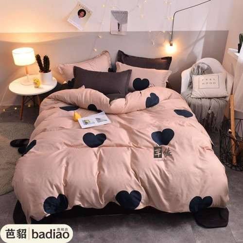 少女心被套床上用品簡約四件套公主風單雙人學生宿捨床單三件套 少女心被套床上用品簡約四件套公主風單雙人學生宿捨床單三件套