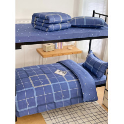 100純棉全棉床上用品被子新疆棉花被褥鋪底全套裝春秋冬天六件套