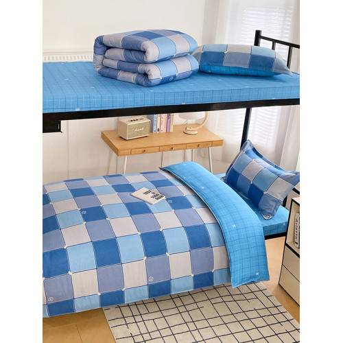 100純棉全棉床上用品被子新疆棉花被褥鋪底全套裝春秋冬天六件套