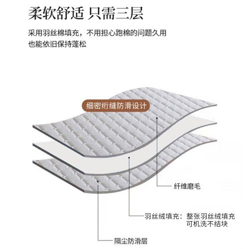 酒店床墊軟墊薄款蓆夢思保護墊可水洗褥子床上用品賓館保潔隔髒墊