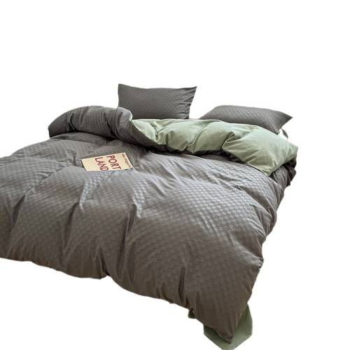 新款四件套華夫格被套學生宿捨雙人床品夏床單三件套家紡被罩