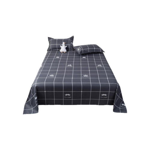 床單單件冬季單人被罩1.5米學生宿捨ins風純水洗棉被單枕套三件套