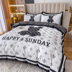 高級輕奢水洗棉四件套床上用品夏季宿捨三件套冰絲被套床單床包全