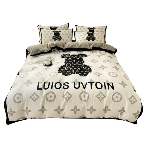 高級輕奢水洗棉四件套床上用品夏季宿捨三件套冰絲被套床單床包全