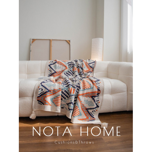 中古沙發毯辦公室午睡毯北歐風針織毯蓋毯單人披肩毛毯鬥篷小毯子