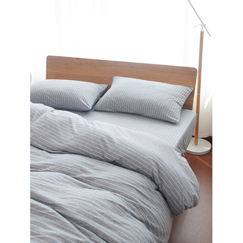 天竺棉四件套全棉裸睡超柔純棉針織棉三件套床單床包款簡約床品