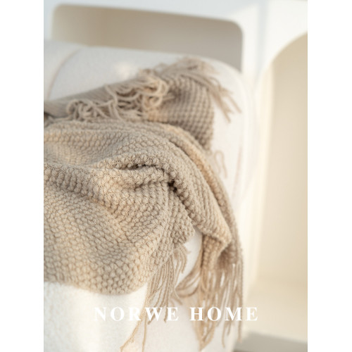 純色針織毯民宿床尾裝飾搭巾ins午睡毯蓋毯沙發毯子沙發蓋毯毛毯