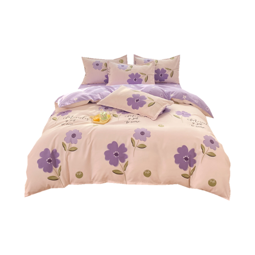 ins風四件套床包款水洗棉床上用品床單被套罩學生宿捨單人三件套4