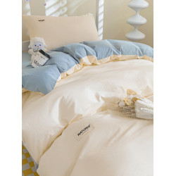 簡約大學生純棉三件套全棉水洗棉床單被套高中宿捨上下鋪寢室床品