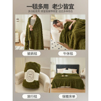 夏季牛奶絨毛毯辦公室午睡毯小毯子沙發蓋毯床上用法蘭珊瑚絨床單