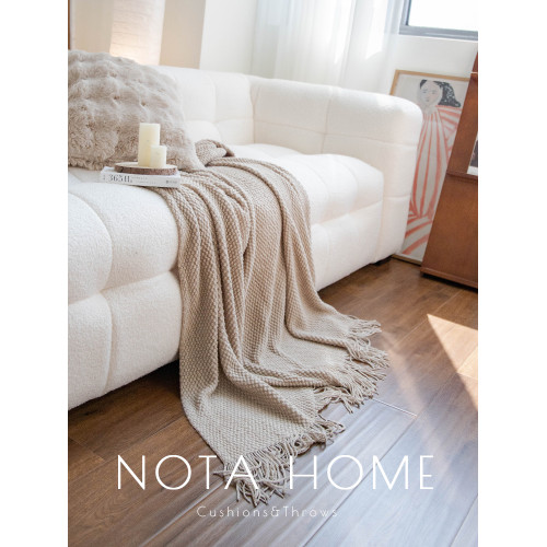 北歐風毛毯沙發毯雙人蓋毯單人披肩辦公室午休毯民宿床尾巾針織毯