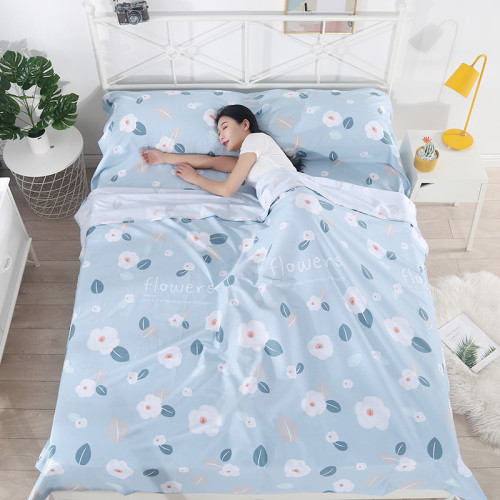 100%全棉旅行睡袋出差酒店用隔髒床單單人雙人旅行神器斜紋賓館用