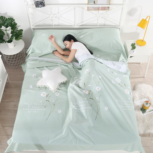 100%全棉旅行睡袋出差酒店用隔髒床單單人雙人旅行神器斜紋賓館用