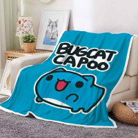 貓貓蟲咖波秋冬季雙面絨毯子BugcatCapoo珊瑚絨兒童午睡沙發蓋毯