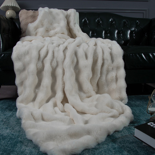 蓋腿小毯子仿兔毛絨毛毯冬季加厚迷你沙發毯蓋毯辦公室午睡空調毯