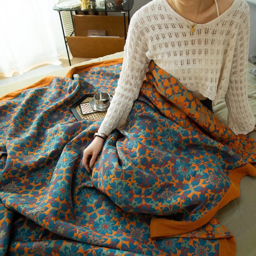 三層毛巾被純棉紗布成人夏季蓋毯被子雙層紗布床單多層床蓋三件套