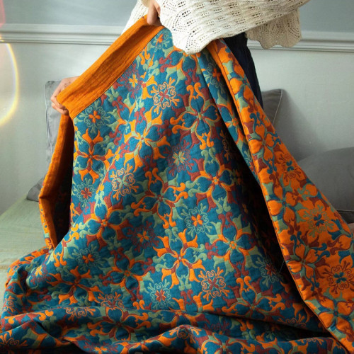 三層毛巾被純棉紗布成人夏季蓋毯被子雙層紗布床單多層床蓋三件套