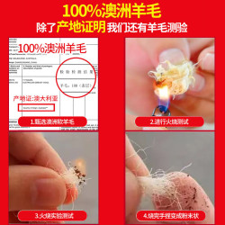 100%進口澳洲羊毛床墊軟墊冬季床褥子加厚單人冬天保暖羊羔絨墊子