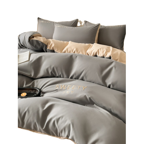 簡約ins四件套純棉全棉被套輕奢高檔床上用品床包宿捨床單三件套4