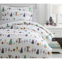 原力覺醒-BB8機器人原單卡通動漫兒童床品男孩被套床單枕套