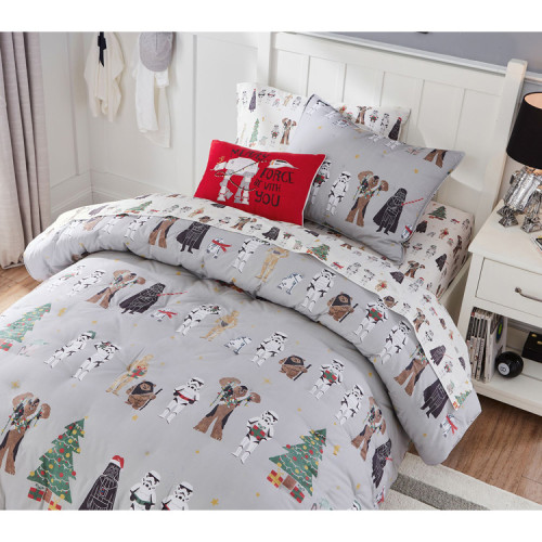 原力覺醒-BB8機器人原單卡通動漫兒童床品男孩被套床單枕套