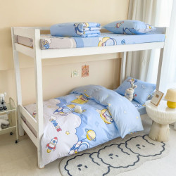 學生宿捨床上三件套床包款100%純棉全棉斜紋單人90cm床罩床單被套