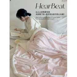 冬季加厚毛毯辦公室午睡羊羔牛奶絨毯子沙發毯學生宿捨床上用床單