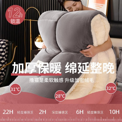 牛奶羊羔絨毛毯加厚保暖冬季被子午睡沙發蓋毯被芯棉被冬被春秋被