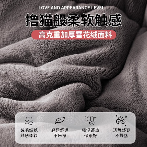 牛奶羊羔絨毛毯加厚保暖冬季被子午睡沙發蓋毯被芯棉被冬被春秋被