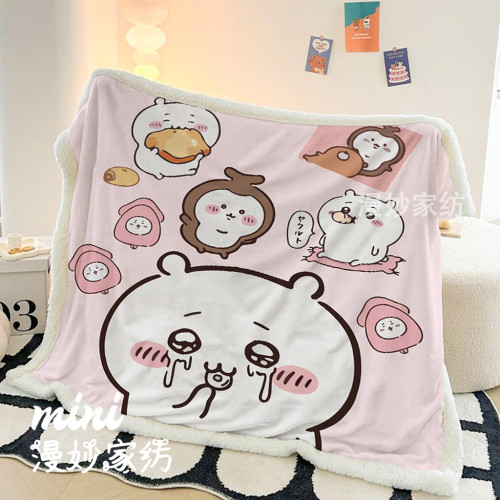 吉伊卡哇軟糯糯毛毯辦公室午睡披肩毯雙面絨毯學生宿捨單人小毯子 吉伊卡哇軟糯糯毛毯辦公室午睡披肩毯雙面絨毯學生宿捨單人小毯子