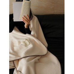 四季通用韓式仿羊毛絨毛毯沙發蓋毯民宿蓋腿小毯子旅行絨毯休閒毯