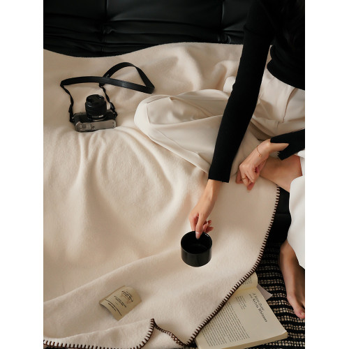 四季通用韓式仿羊毛絨毛毯沙發蓋毯民宿蓋腿小毯子旅行絨毯休閒毯