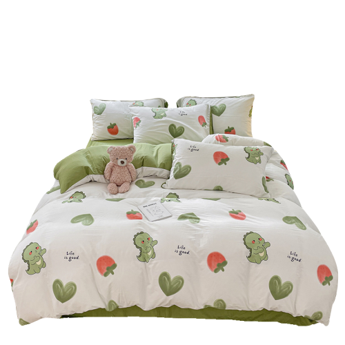 四季四件套全棉純棉新款加厚被套床單學生宿捨三件套簡約親膚床品